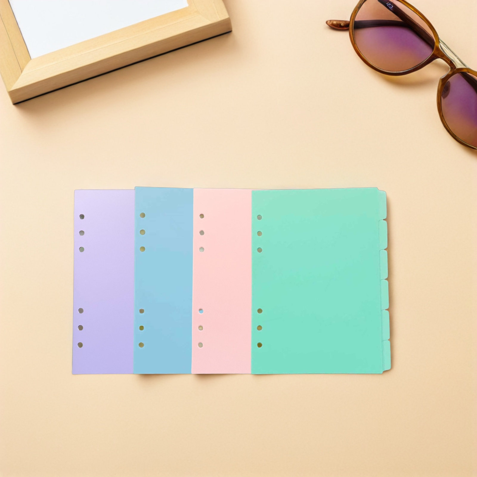Index Tab Divider - 4Sets Plastic Index Divider Flexible Non-Tear