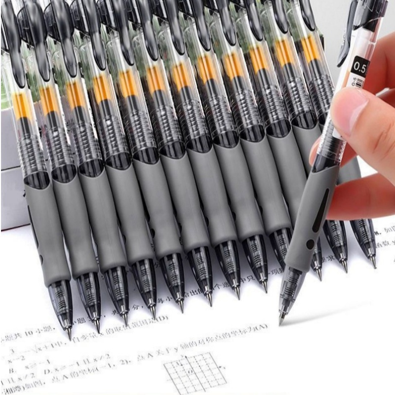 Stationery Office - 13/30pcs Retractable Gel Pens Set Black/Red/Blue