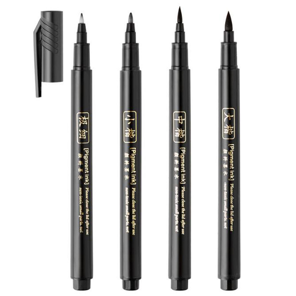 Stationery Warehouse - 4pc Brush Pen Calligraphy Pen Chinese