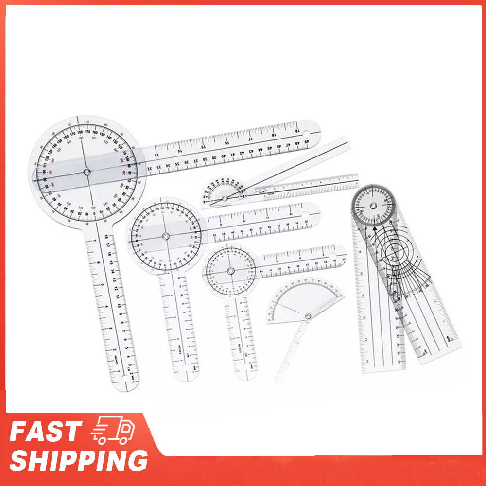 6PCS Medical Goniometer Set PV - Ruler Set Transparent review and price