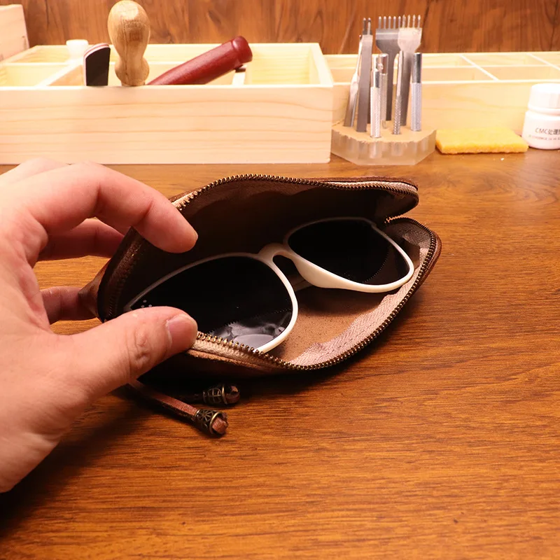 Cowhide pen bag for men vintag - Tan Stationery & Office Supply review and price