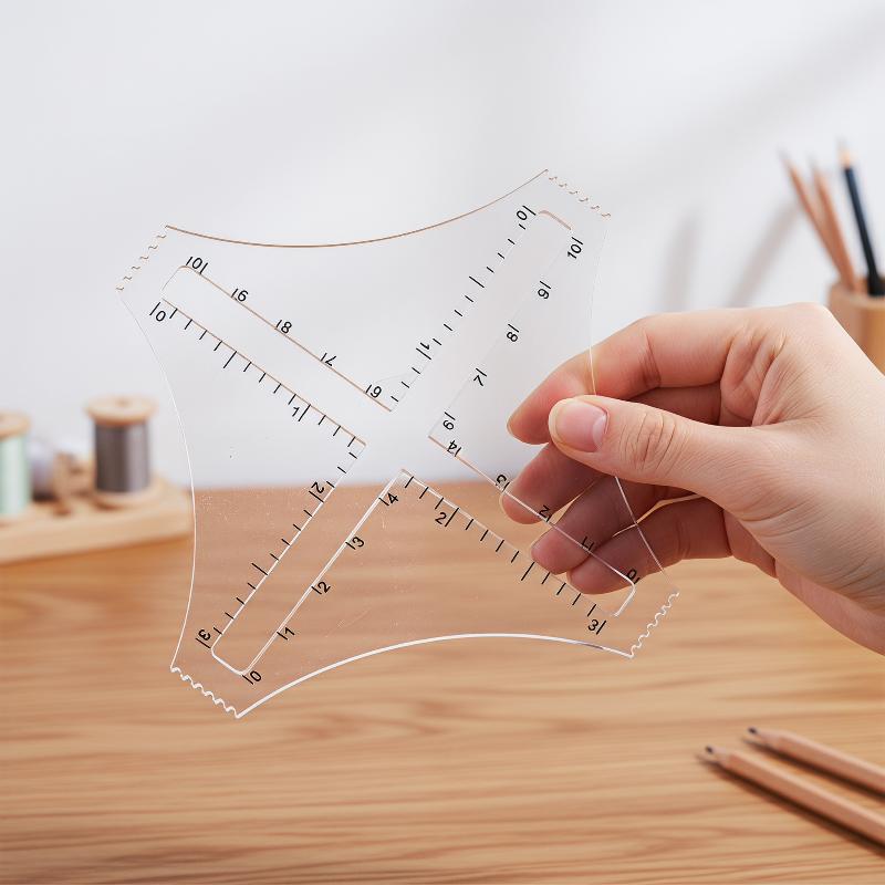 Acrylic Transparent Knitting D - Ruler Set Transparent review and price