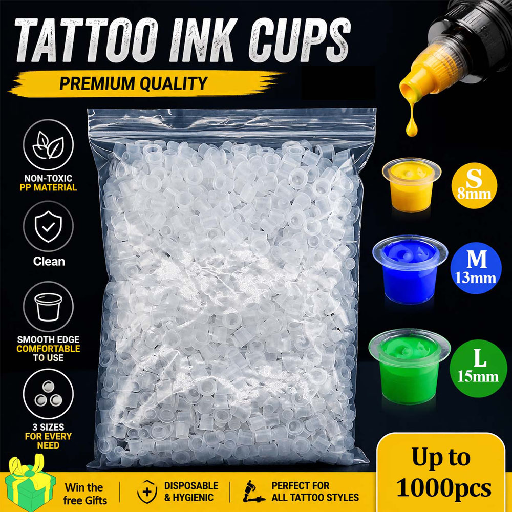1000/500/100pcs Plastic Tattoo - Calligraphy Ink Bottle review and price