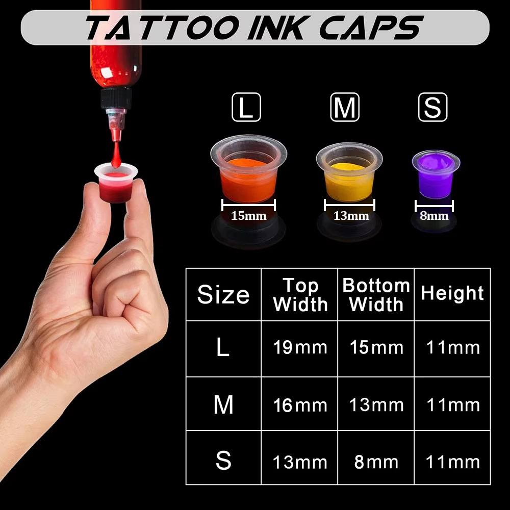 1000/500/100pcs Plastic Tattoo - Calligraphy Ink Bottle review and price