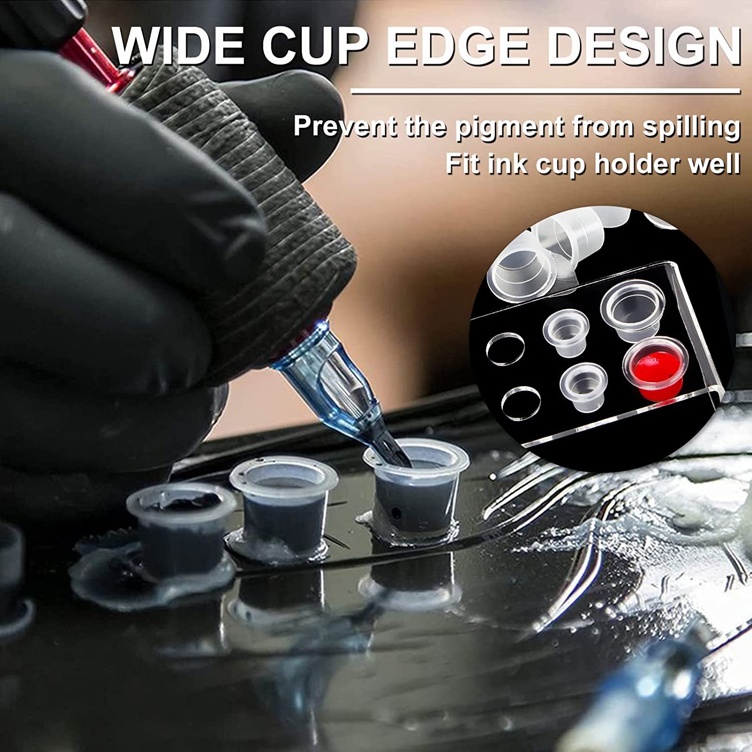1000/500/100pcs Plastic Tattoo - Calligraphy Ink Bottle review and price
