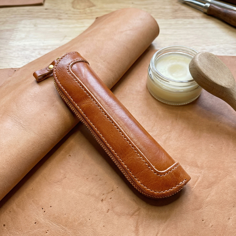 Vintage vegetable-tanned Leath - Tan Stationery & Office Supply review and price