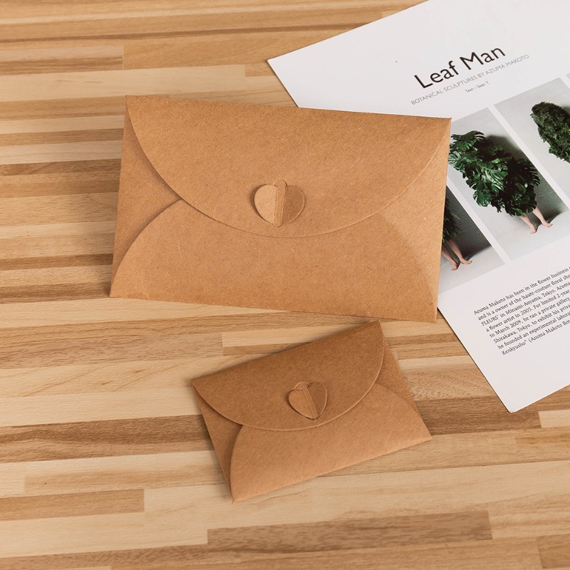10Pcs Gold Foil Heart Kraft Pa - Letter Envelope Kraft review and price