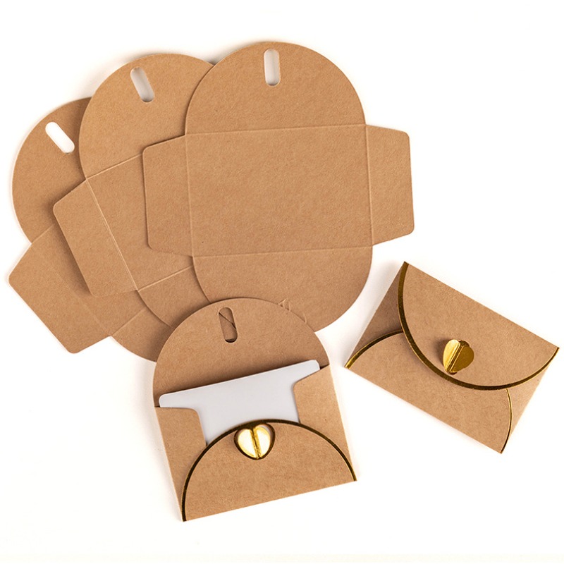 10Pcs Gold Foil Heart Kraft Pa - Letter Envelope Kraft review and price