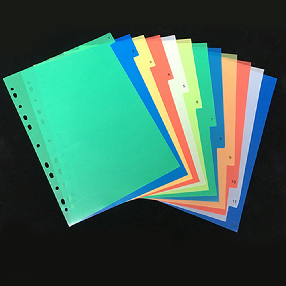 40Pcs A4 Bright Color Index Ta - Index Tab Divider review and price