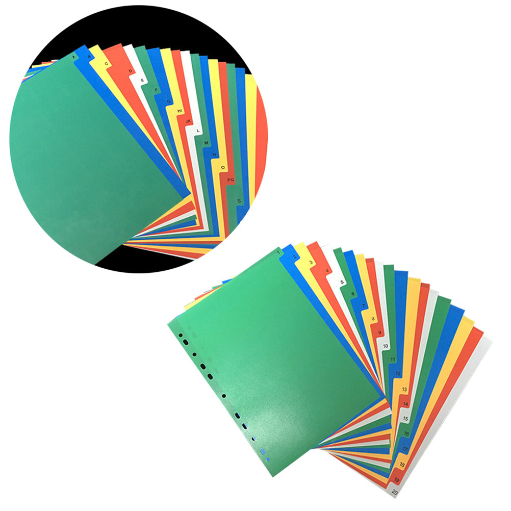 40Pcs A4 Bright Color Index Ta - Index Tab Divider review and price