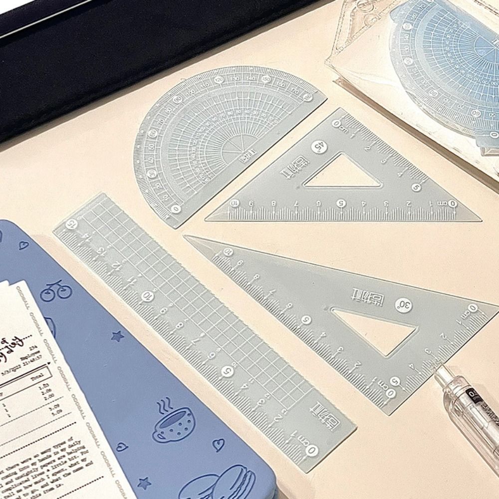 4PCS/Set Multifunctional 15/20 - Ruler Set Transparent review and price