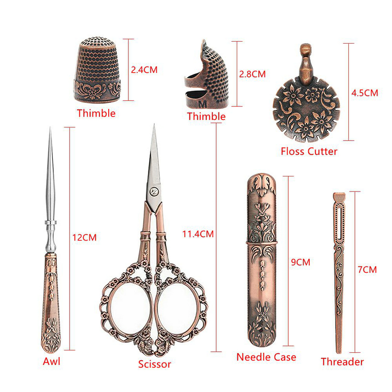 Vintage Sewing Kit European St - Scissors Stainless Craft review and price