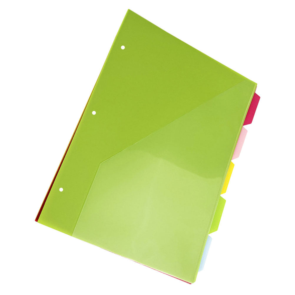 5Pcs Three Hole Punched Index  - Index Tab Divider review and price