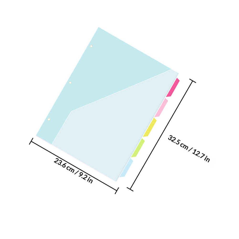 5Pcs Three Hole Punched Index  - Index Tab Divider review and price